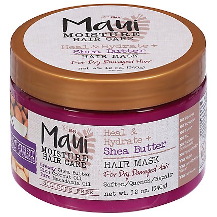 Maui Moisture Heal & Hydrate Plus Shea Butter Hair Mask Treatment - 12 Oz - Image 2