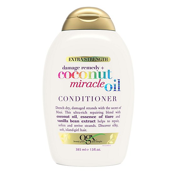 OGX Extra Strength Damage Remedy + Coconut Miracle Oil Conditioner - 13 Fl. Oz.