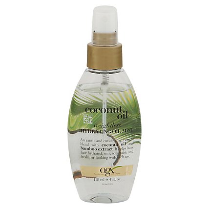 OGX Nourishing Plus Coconut Oil Weightless Oil Hair Mist - 4 Fl. Oz. - Image 2