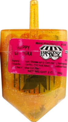 Paskesz Candy Dreidel Square Fld - 2 Oz - Image 2