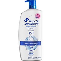 Head & Shoulders Classic Clean Anti Dandruff 2 in 1 Shampoo + Conditioner - 32.1 Oz - Image 2