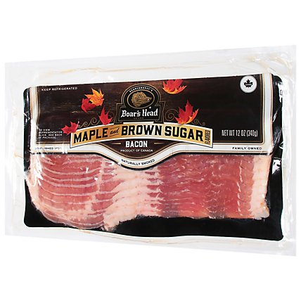 Boars Head Bacon Naturally Smoked Maple & Brown Sugar - 12 Oz - Image 2