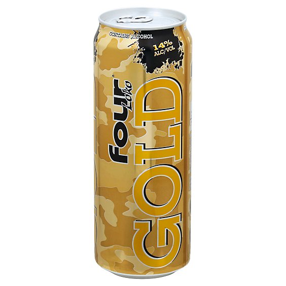 Four Loko Camo Malt Beverage Gold Can - 23.5 Fl. Oz.