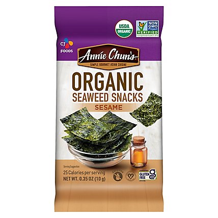 Annie Chuns Seaweed Snack Sesame Organic - .35 Oz - Image 2