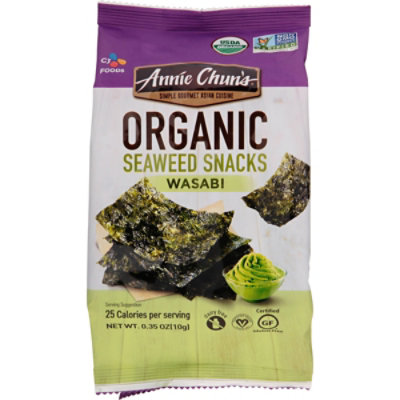 Annie Chuns Seaweed Snack Wasabi Organic - .35 Oz - Image 1