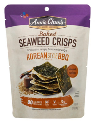 Annie Chuns Seaweed Snacks Roasted Koren Style BBQ Flavored - 1.27 Oz
