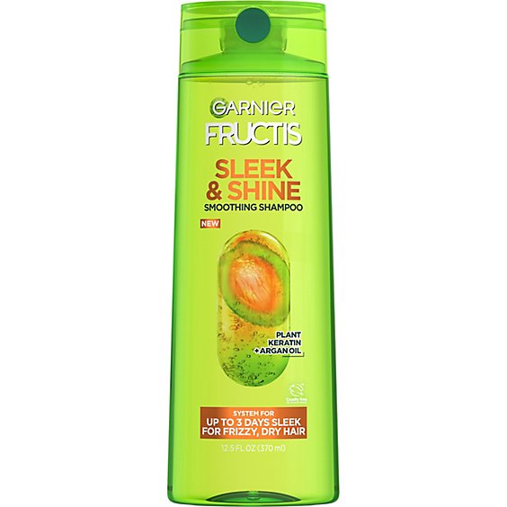 Garnier Fructis Sleek And Shine Smoothing Shampoo for Dry Hair - 12.5 Fl. Oz.