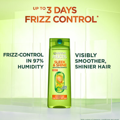 Garnier Fructis Sleek & Shine Smoothing Shampoo for Frizzy Dry Hair - 12.5 Fl. Oz. - Image 4