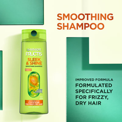 Garnier Fructis Sleek & Shine Smoothing Shampoo for Frizzy Dry Hair - 12.5 Fl. Oz. - Image 5