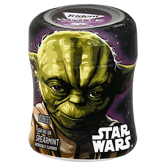 Trident Gum Sugar Free Spearmint Disney Star Wars Soft Sticks - 50 Count - 3.1 Oz