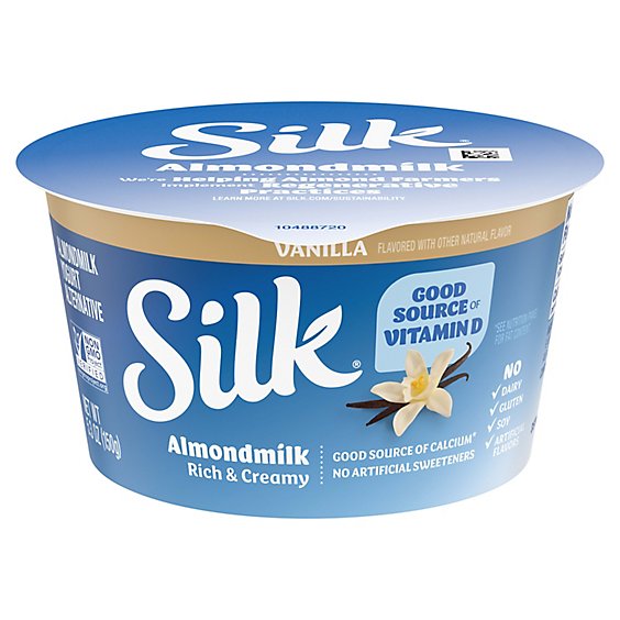 Silk Yogurt Alternative Almondmilk Vanilla - 5.3 Oz