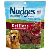 Nudges Natural Dog Treats Grillers Made With Real Steak - 16 Oz - Image 1