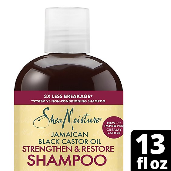 SheaMoisture Shampoo Strengthen & Restore Jamaican Black Castor Oil - 13 Fl. Oz.