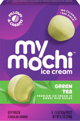 My Mo Ice Crm Mochi Green Tea - 6 Count - Image 3