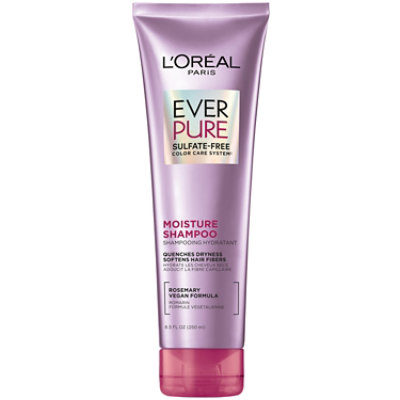 L'Oreal Paris Sulfate Free Moisture Shampoo for Hydrating Dry Hair EverPure - 8.5 Fl. Oz. - Image 1