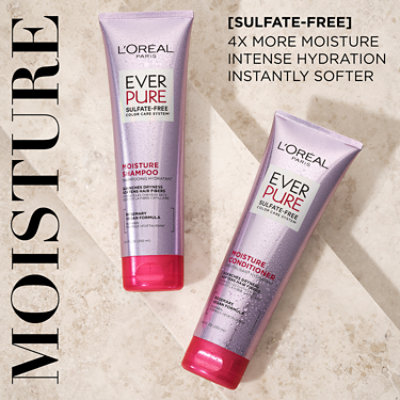 L'Oreal Paris Sulfate Free Moisture Conditioner for Hydrating Dry Hair EverPure - 8.5 Fl. Oz. - Image 3