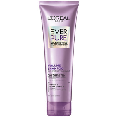 L'Oreal Paris Volume Sulfate Free Shampoo For Reviving Fine Hair EverPure - 8.5 Fl. Oz. - Image 1