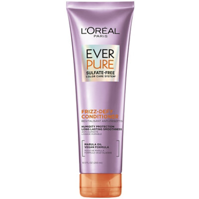 L'Oreal Paris Sulfate Free Frizz Defy Conditioner with Marula Oil EverPure - 8.5 Fl. Oz. - Image 1