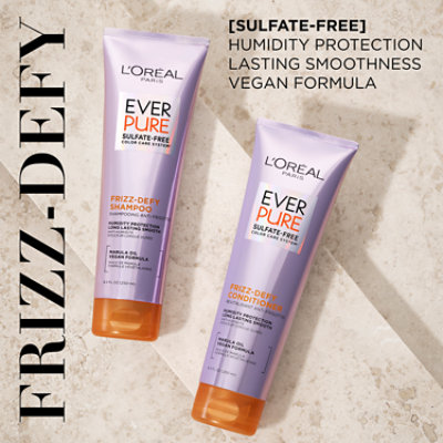 L'Oreal Paris Sulfate Free Frizz Defy Conditioner with Marula Oil EverPure - 8.5 Fl. Oz. - Image 3