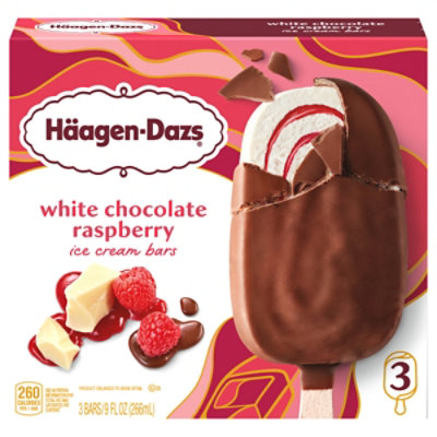 Haagen-Dazs Ice Cream Bars White Chocolate Raspberry - 3-3 Fl. Oz. - Image 3