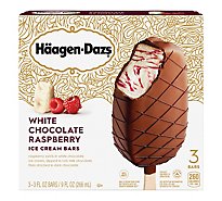 Haagen-Dazs Ice Cream Bars White Chocolate Raspberry - 3-3 Fl. Oz.