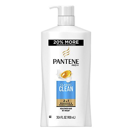 Pantene Pro V Shampoo & Conditioner 2 in 1 Classic Clean - 30.4 Fl. Oz. - Image 1