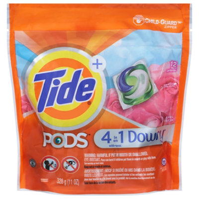 Tide Plus PODS Detergent Pacs 4In1 With Downy April Fresh - 12 Count - Image 3