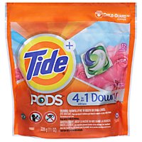 Tide Plus PODS Detergent Pacs 4In1 With Downy April Fresh - 12 Count - Image 1