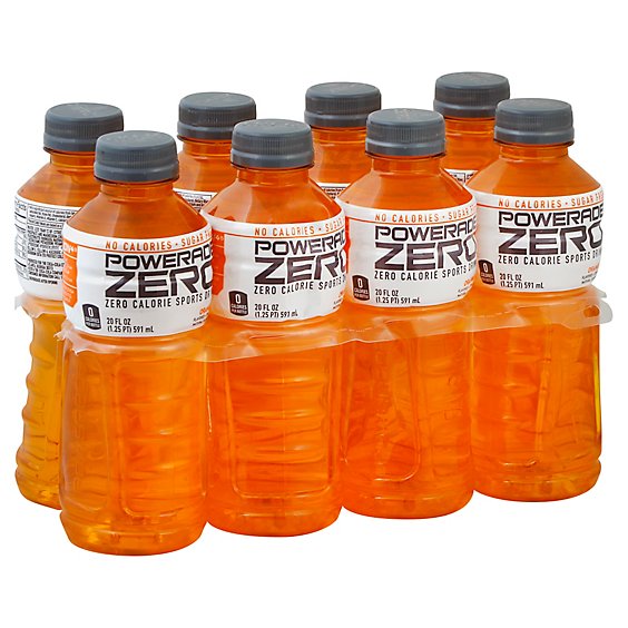 POWERADE Sports Drink Electrolyte Enhanced Zero Sugar Orange - 8-20 Fl. Oz.