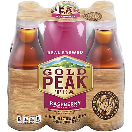 Gold Peak Tea Iced Raspberry Flavored - 6-16.9 Fl. Oz. - Image 2