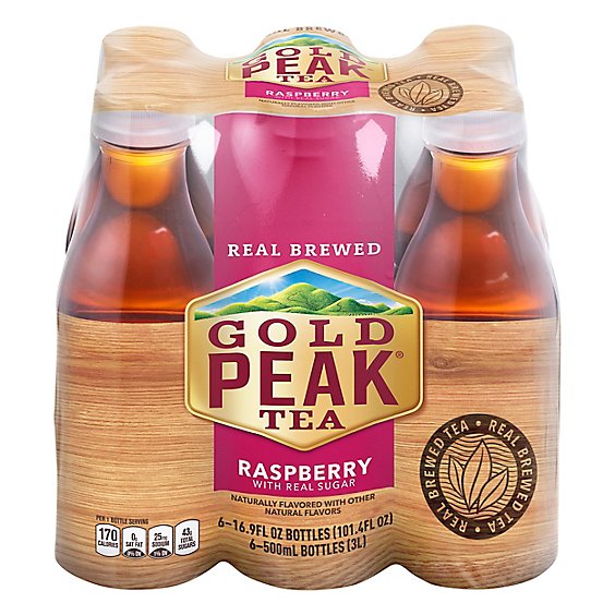 Gold Peak Tea Iced Raspberry Flavored - 6-16.9 Fl. Oz.
