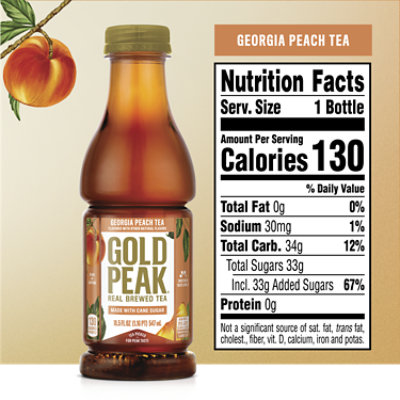 Gold Peak Tea Iced Peach Flavored - 6-16.9 Fl. Oz. - Image 4