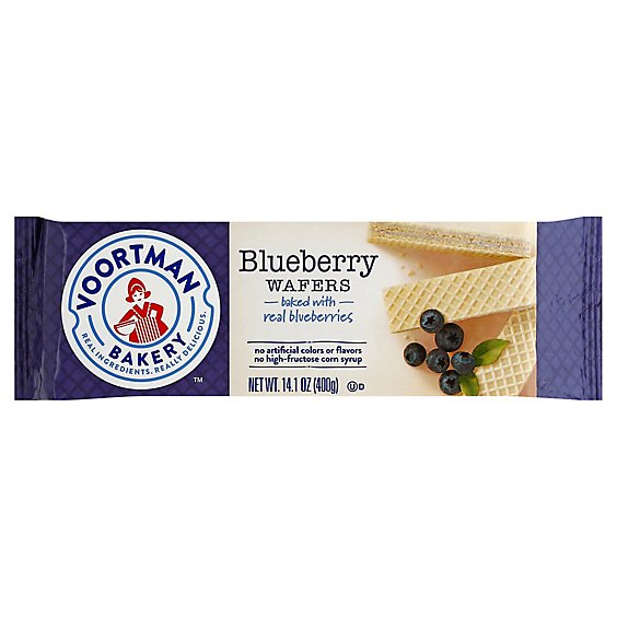 Voortman Bakery Wafers Blueberry - 14.1 Oz
