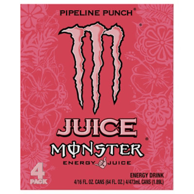 Monster Energy Juice Pipeline Punch Energy Juice - 4-16 Fl. Oz. - Image 2