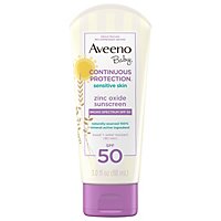 Aveeno Baby Natural Protection Sunscreen Lotion Broad Spectrum SPF 50 - 3 Oz - Image 2