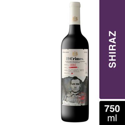 19 Crimes Shiraz Red Wine - 750 Ml - Image 1