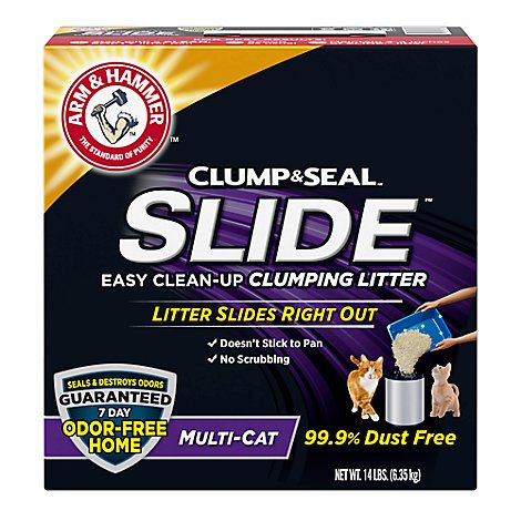 ARM & HAMMER Slide Clumping Litter Mulit Cat Cat Easy Clean Up - 14 Lb