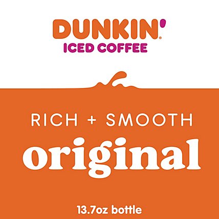 Dunkin Donuts Iced Coffee Beverage Original Bottle - 13.7 Fl. Oz. - Image 3