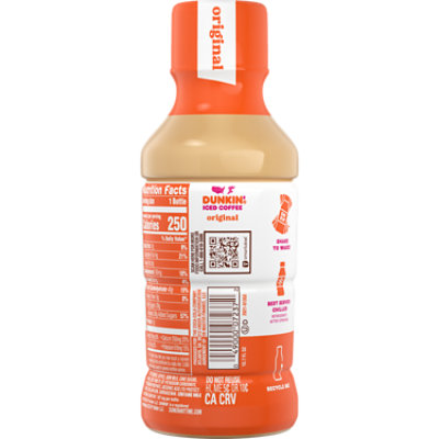 Dunkin Donuts Iced Coffee Beverage Original Bottle - 13.7 Fl. Oz. - Image 6