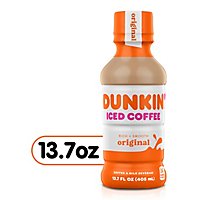 Dunkin Donuts Iced Coffee Beverage Original Bottle - 13.7 Fl. Oz. - Image 1