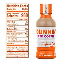 Dunkin Donuts Iced Coffee Beverage Original Bottle - 13.7 Fl. Oz. - Image 4