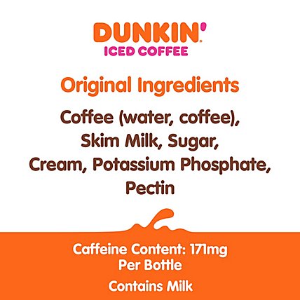 Dunkin Donuts Iced Coffee Beverage Original Bottle - 13.7 Fl. Oz. - Image 5