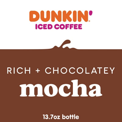 Dunkin Donuts Iced Coffee Beverage Mocha Bottle - 13.7 Fl. Oz. - Image 3