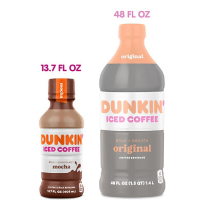 Dunkin Donuts Iced Coffee Beverage Mocha Bottle - 13.7 Fl. Oz. - Image 2