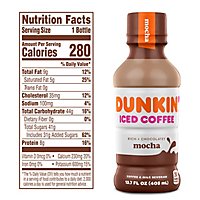 Dunkin Donuts Iced Coffee Beverage Mocha Bottle - 13.7 Fl. Oz. - Image 4
