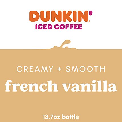 Dunkin Donuts Iced Coffee Beverage French Vanilla Bottle - 13.7 Fl. Oz. - Image 3