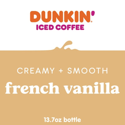 Dunkin Donuts Iced Coffee Beverage French Vanilla Bottle - 13.7 Fl. Oz. - Image 3