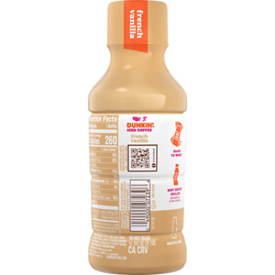 Dunkin Donuts Iced Coffee Beverage French Vanilla Bottle - 13.7 Fl. Oz. - Image 6