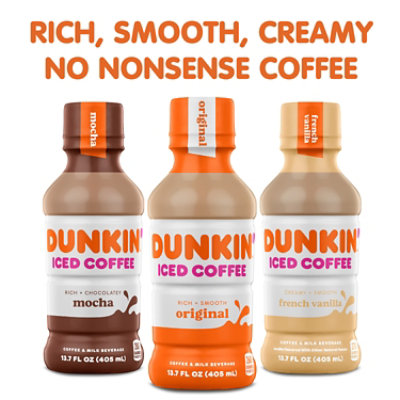 Dunkin Donuts Iced Coffee Beverage French Vanilla Bottle - 13.7 Fl. Oz. - Image 5