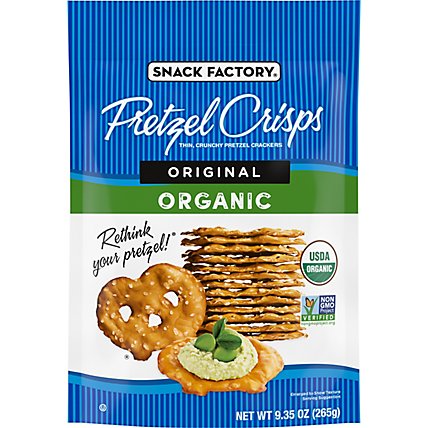 Snack Factory Organic Original Pretzel Crisps - 9.35 Oz - Image 2